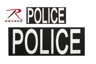 1910_Rothco Police Patch Set of Two w/ Hook Back-Rothco