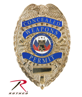 1946_Rothco Deluxe "Concealed Weapons Permit" Badge-Rothco