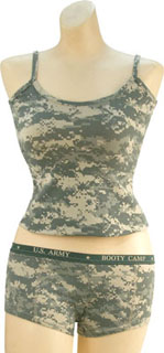 3477_Rothco ACU Digital &#34;Booty Camp&#34; Booty Shorts & Tank Top-Rothco