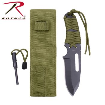 36743_Rothco Large Paracord Knife With Fire Starter-Rothco