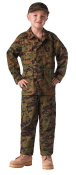 66215_Rothco Kid&#8216;s Digital Camo BDU Shirt-Rothco