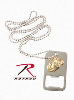 8798_Rothco U.S.M.C. Eagle, Globe and Anchor Dog Tag Bottle Opener-Rothco