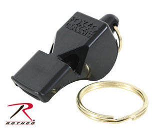 9409_Fox 40 Classic Safety Whistle / Black-Rothco