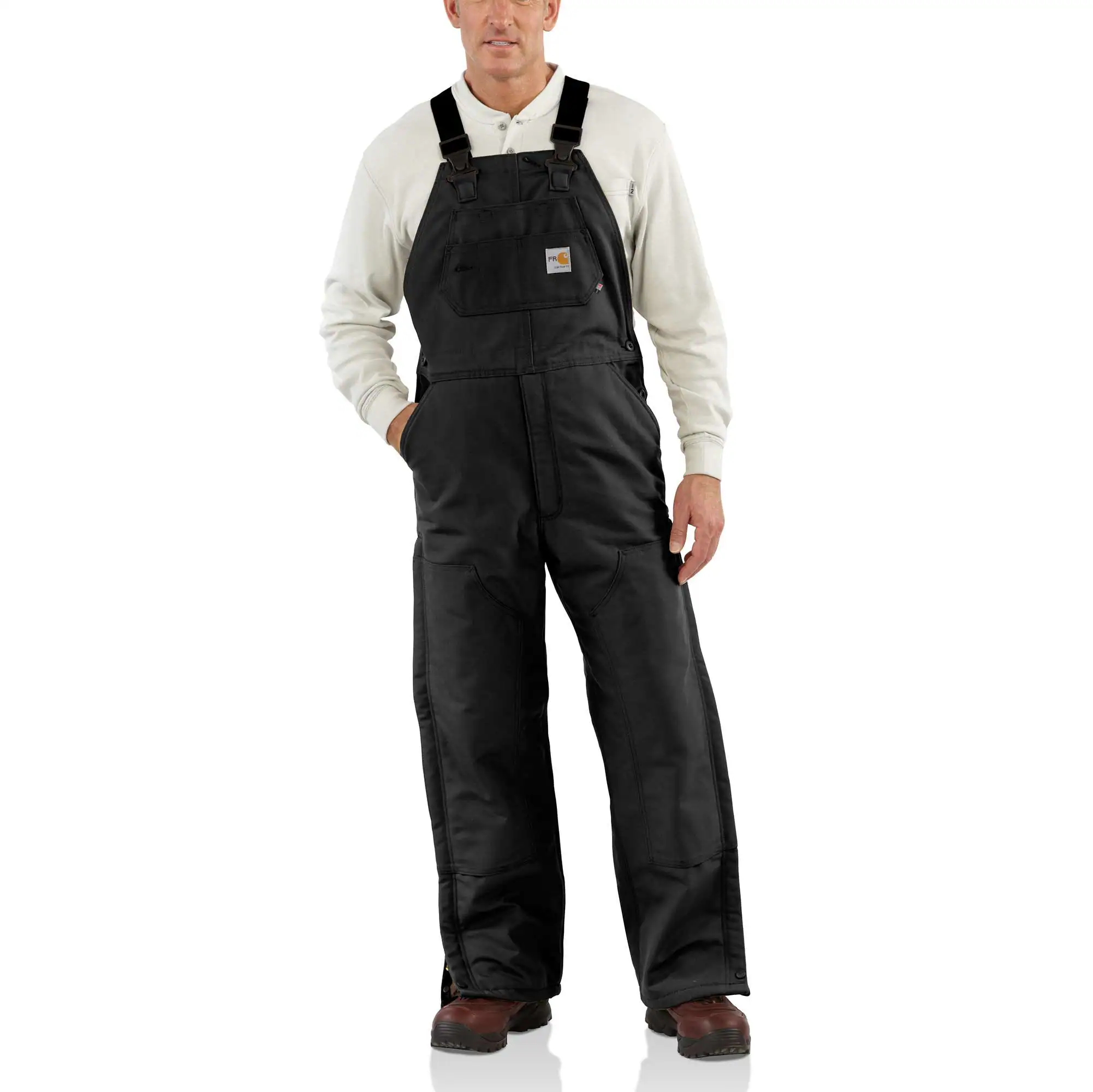 Flame-Resistant Duck Bib Overall/Quilt-Lined - 3 Warmest Rating-Carhartt