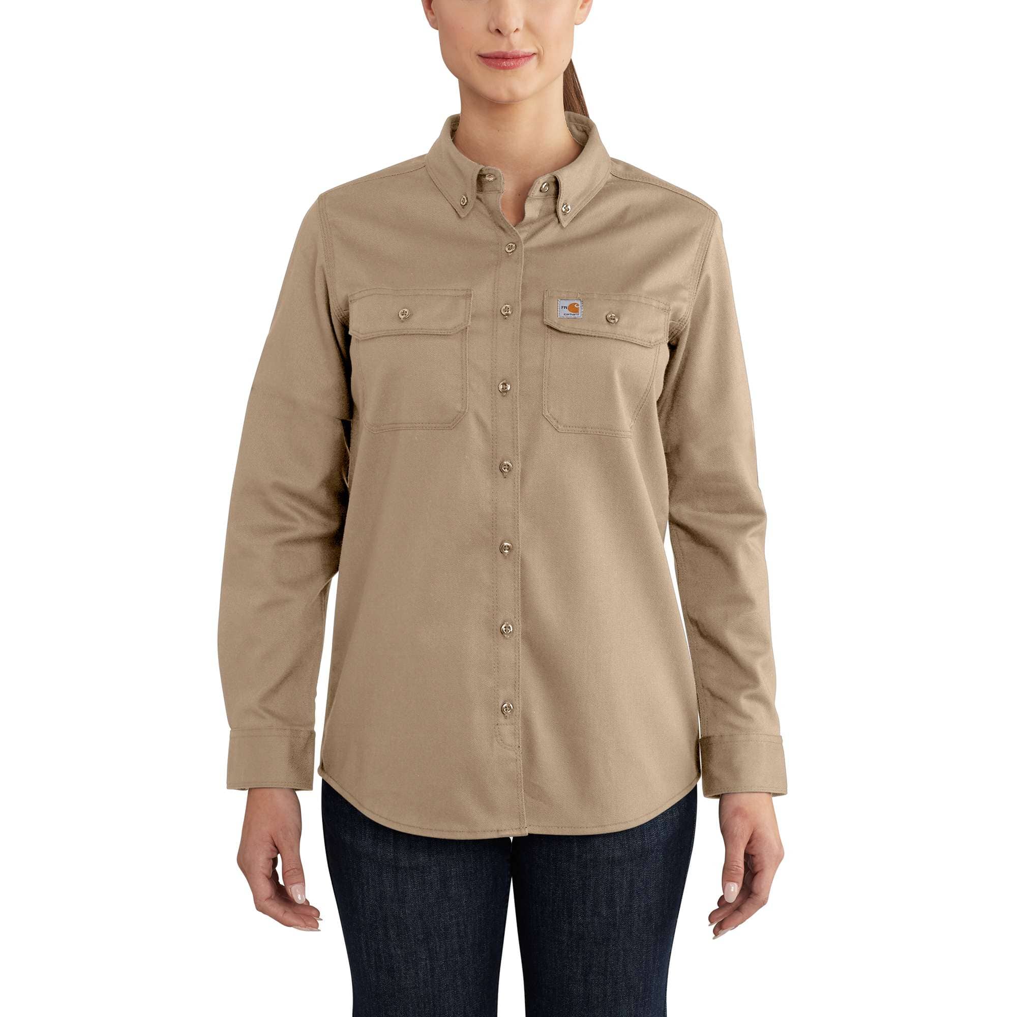Carhartt Women‘s Flame-Resistant Rugged Flex® Twill Shirt-Carhartt