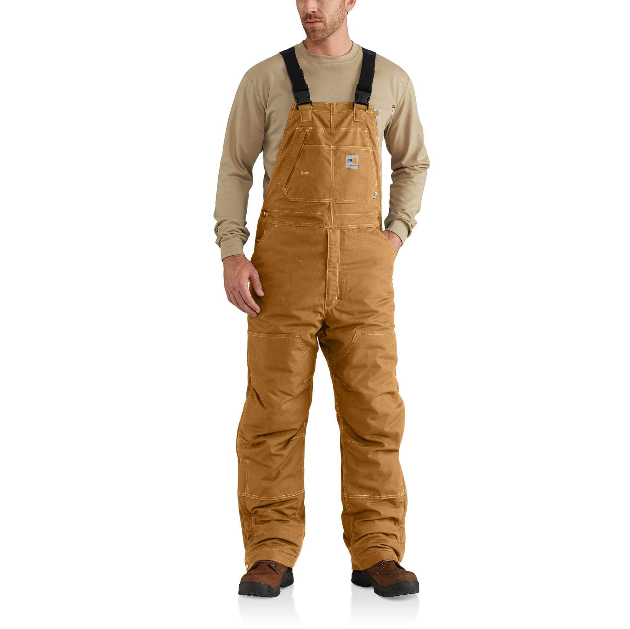 Flame&#45;Resistant Quick Duck&#174; Bib Overall/Quilt&#45;Lined-Carhartt