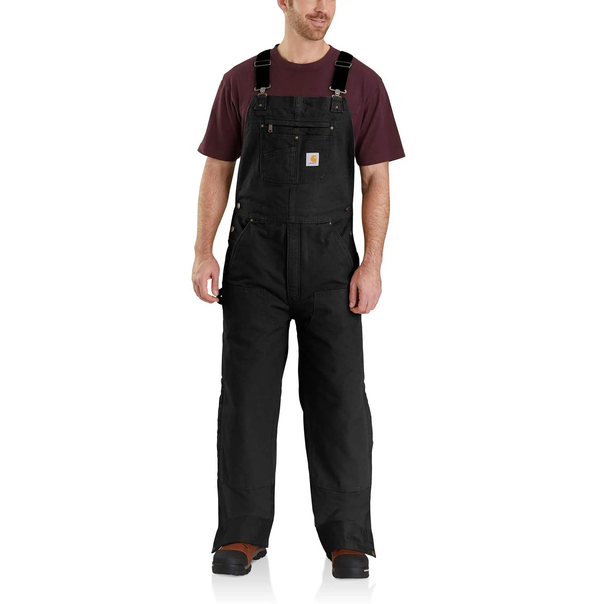 Men&#8216;s Insulated Bib Overall - Loose Fit - Duck - 3 Warmest Rating-Carhartt