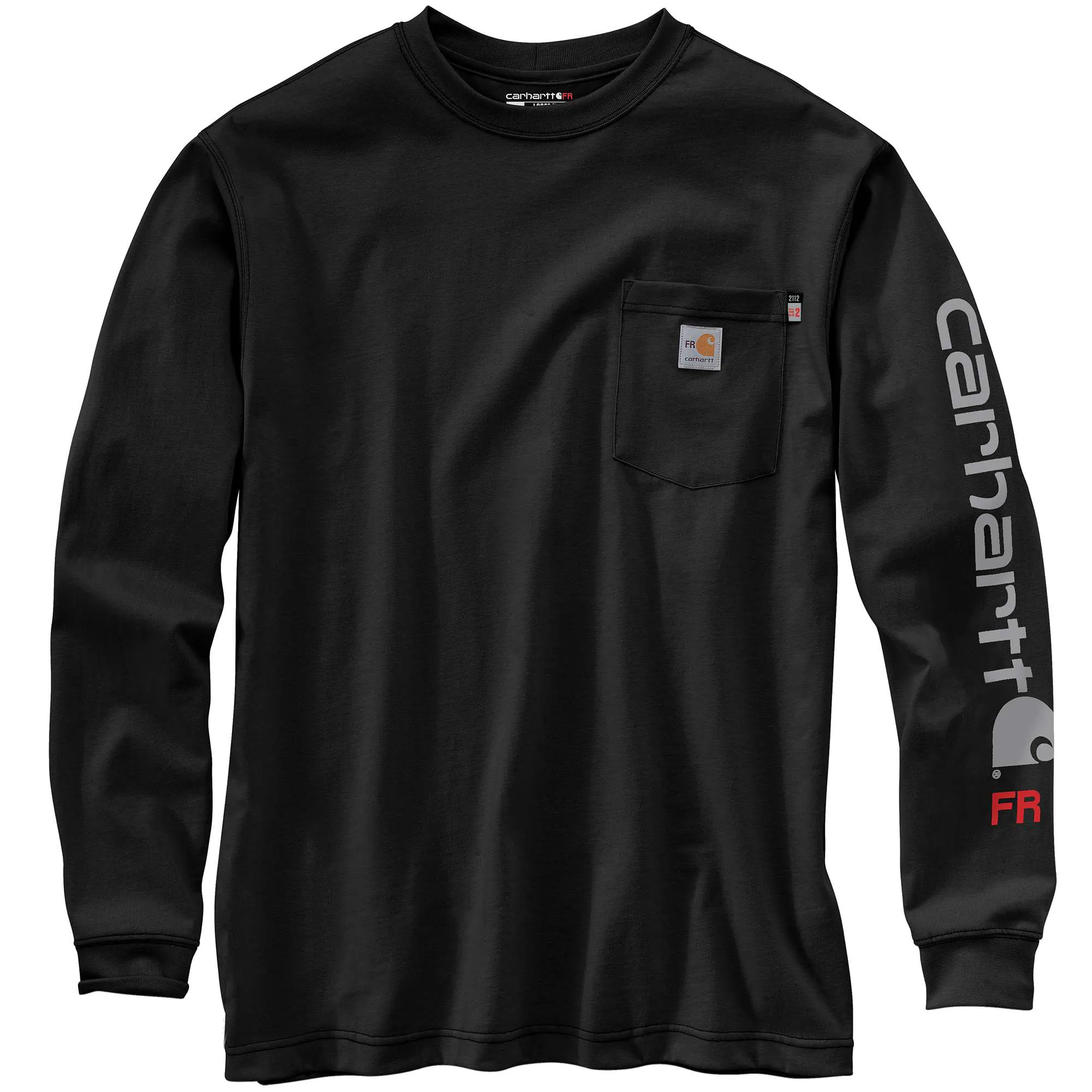 Flame Resistant Carhartt Force® Loose Fit Midweight Long-Sleeve Logo Graphic T-Shirt-Carhartt