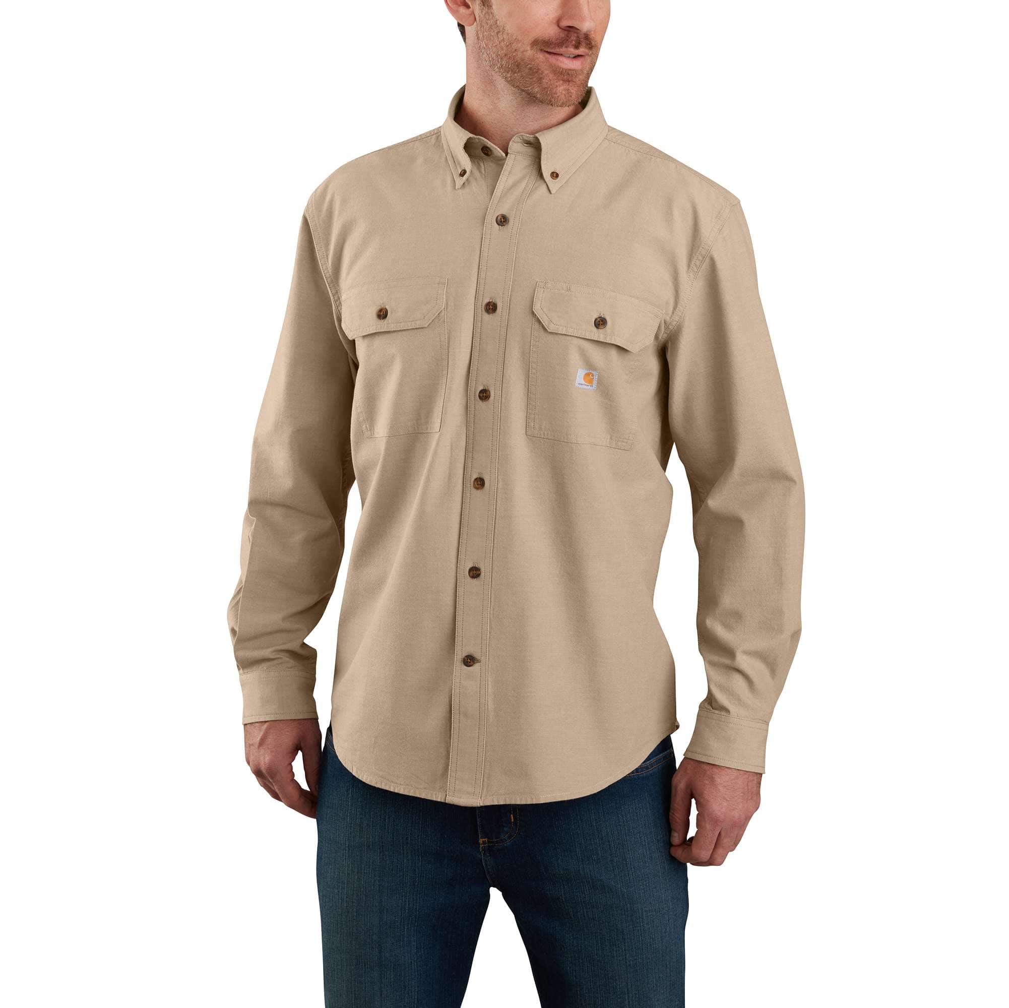 Loose Fit Midweight Chambray Long&#45;Sleeve Shirt-Carhartt