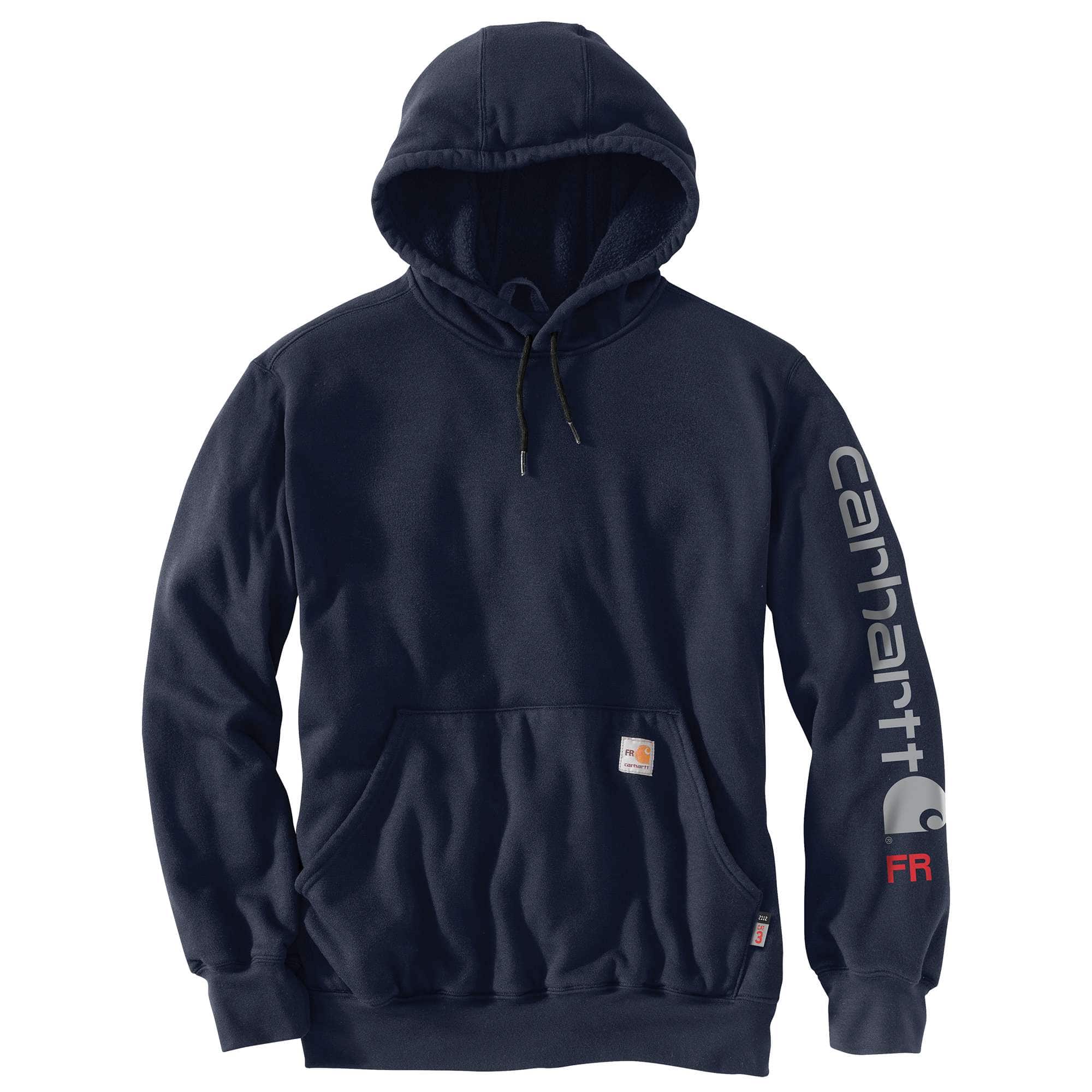 Flame-Resistant Carhartt Force® Loose Fit Midweight Hooded Logo Graphic Hoodie-Carhartt