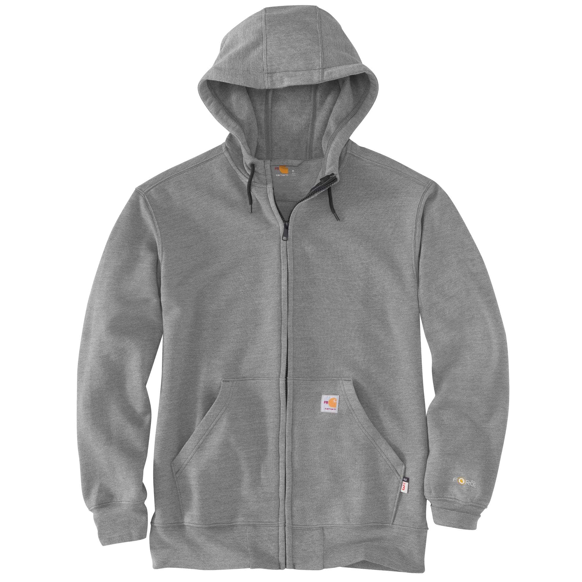 Flame-Resistant Carhartt Force® Loose Fit Midweight Hooded Zip Front Sweatshirt-Carhartt