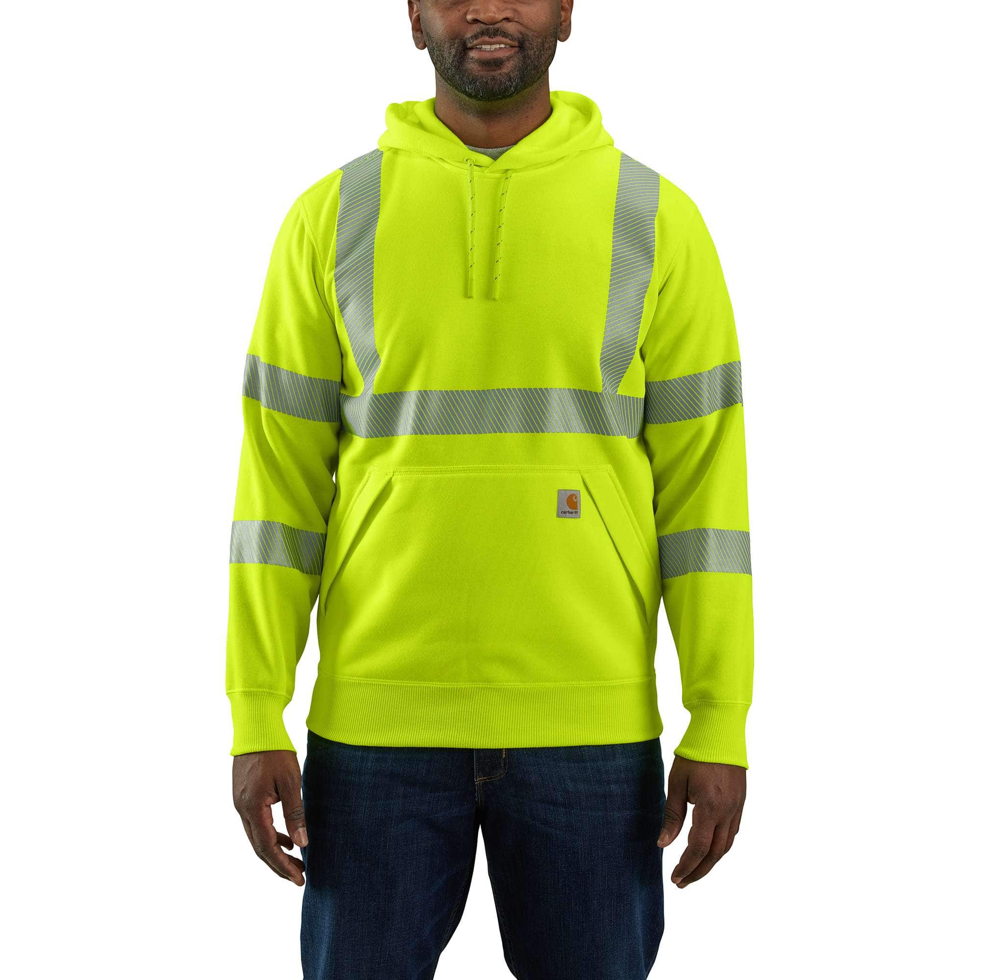 High-Visibility Loose Fit Midweight Class 3 Hoodie-Carhartt