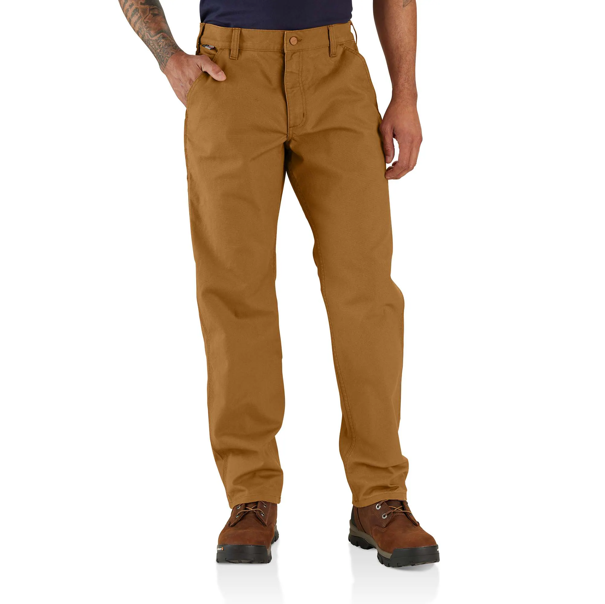 Flame Resistant Rugged Flex® Relaxed Fit Duck Utility Work Pant-Carhartt