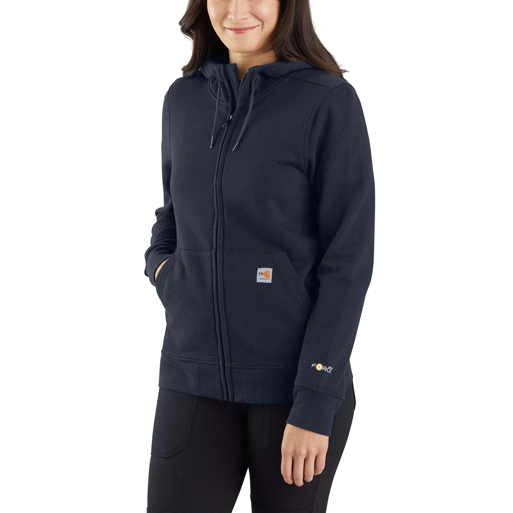 Women&#8216;s Flame-Resistant Carhartt Force® Relaxed Fit Midweight Hooded Zip-Front Sweatshirt-Carhartt
