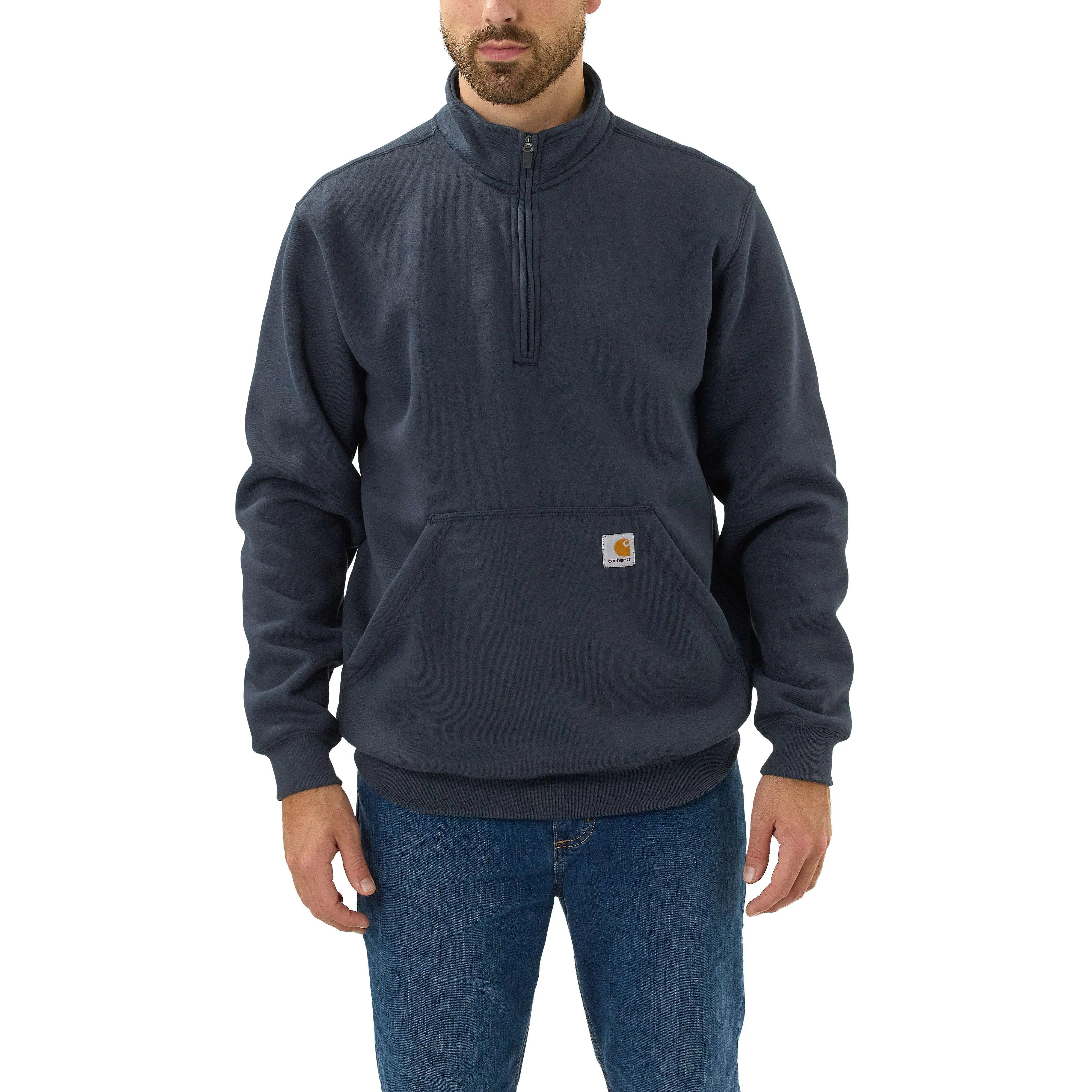 Loose Fit Midweight Quarter-Zip Mock-Neck Sweatshirt-Carhartt