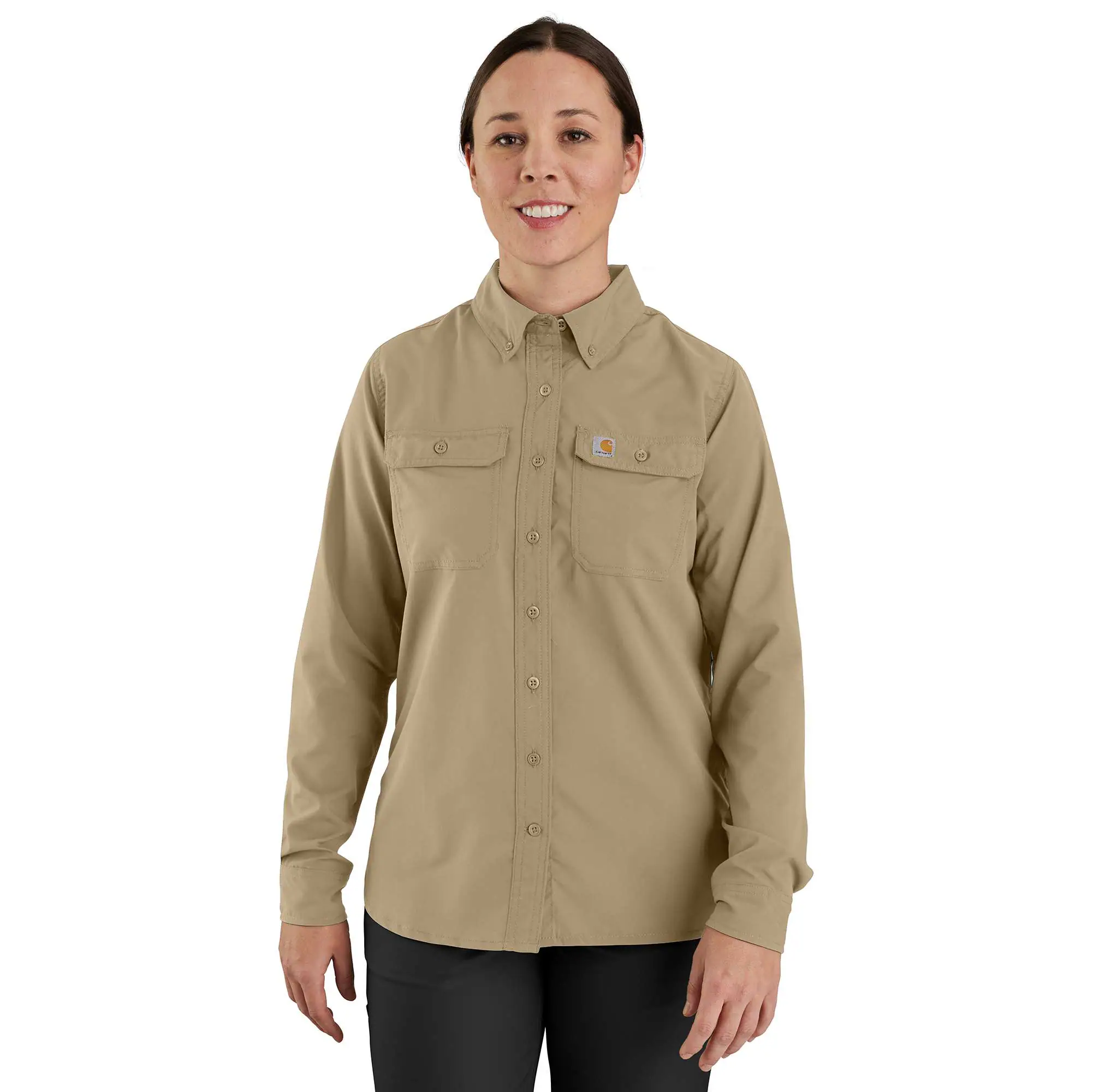 W Frc SD Cham Rlxd LS Shrt-Carhartt