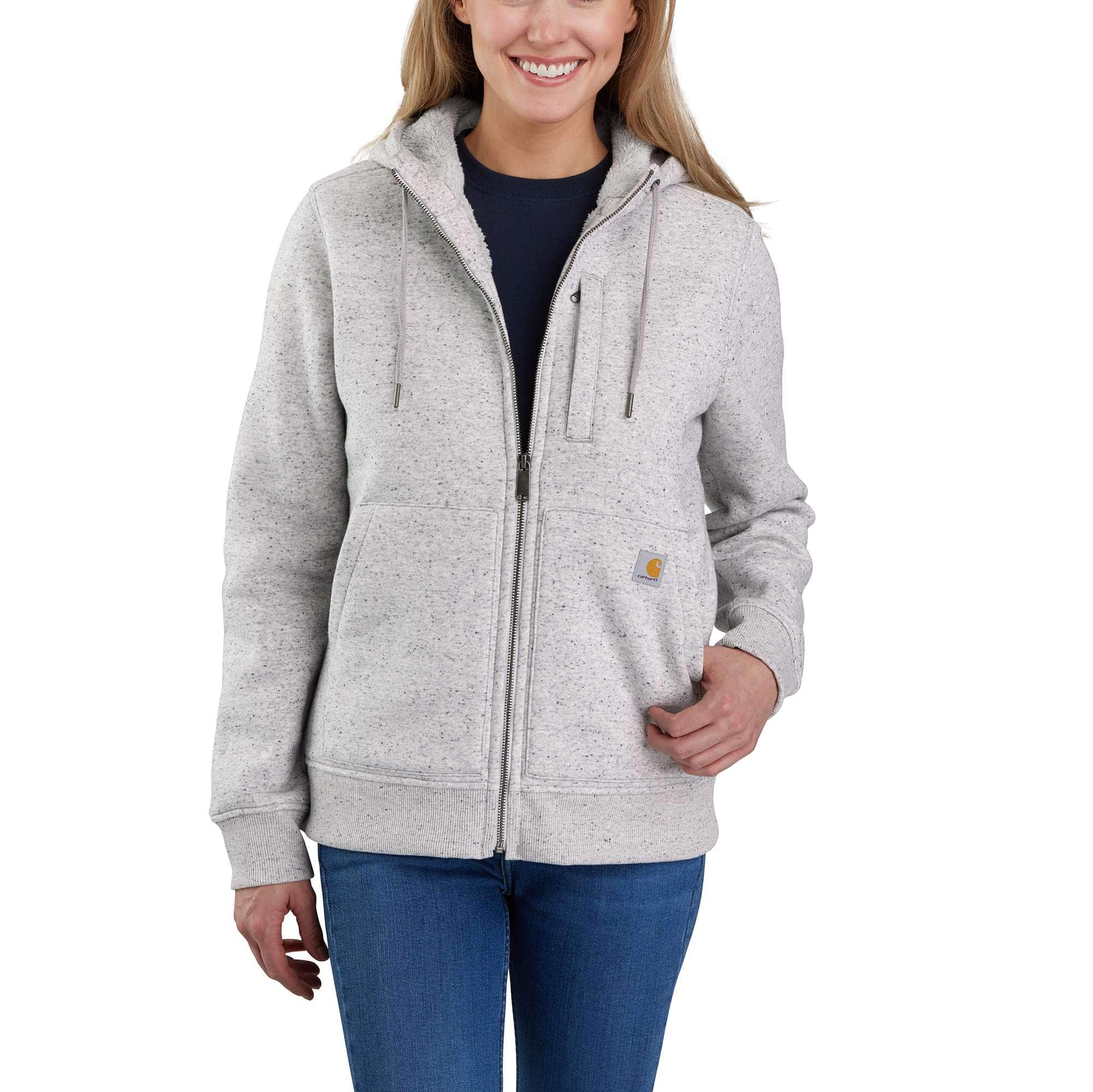 Women&#39;s Relaxed Fit Midweight Sherpa&#45;Lined Full&#45;Zip Sweatshirt-Carhartt