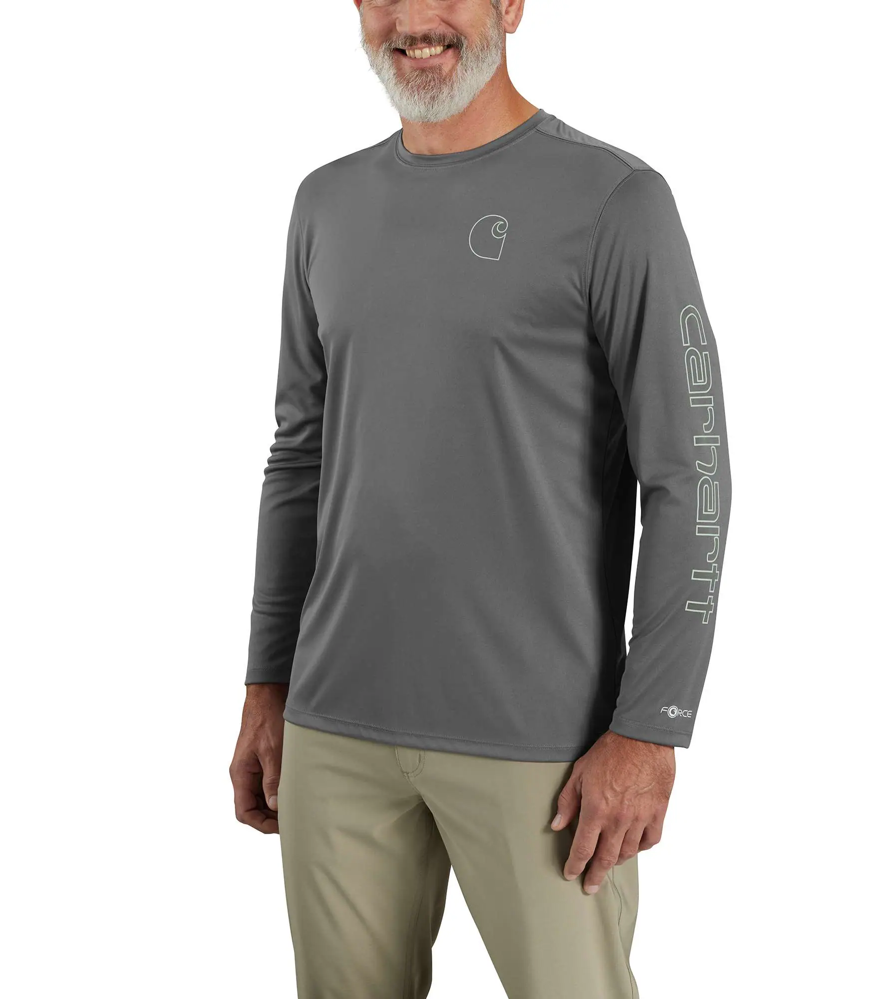 Force Sun Defender™ Lightweight Long-Sleeve Logo Graphic T-Shirt-Carhartt