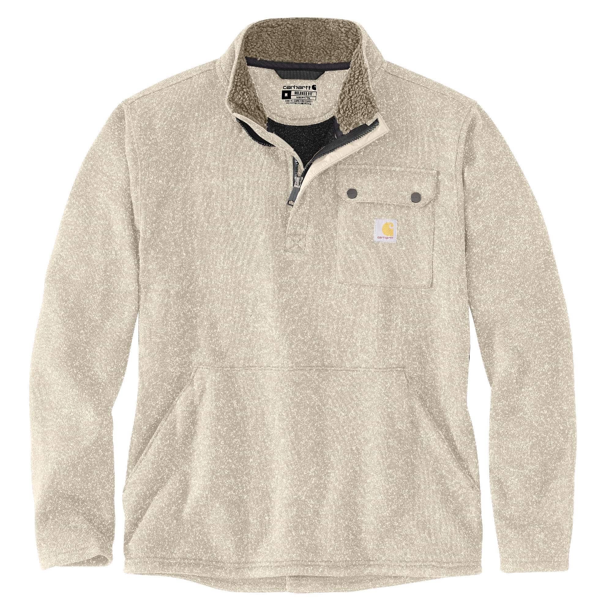Relaxed Fit Midweight Quarter-Zip Pocket Sweater Fleece-Carhartt
