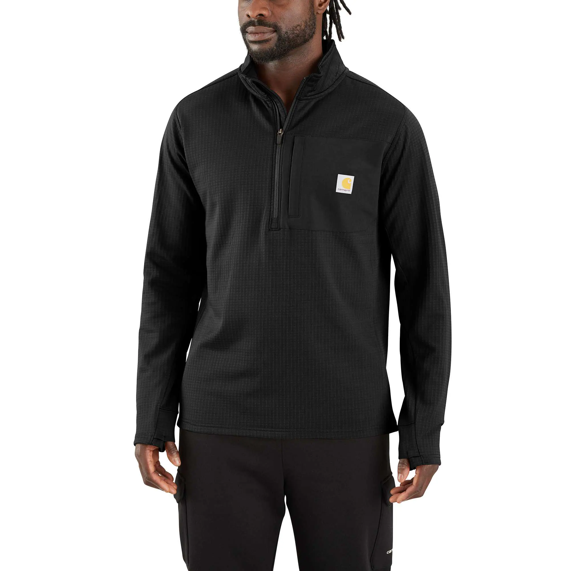 Carhartt Force® Relaxed Fit Mock Neck Half-Zip Fleece-Lined Shirt-Carhartt