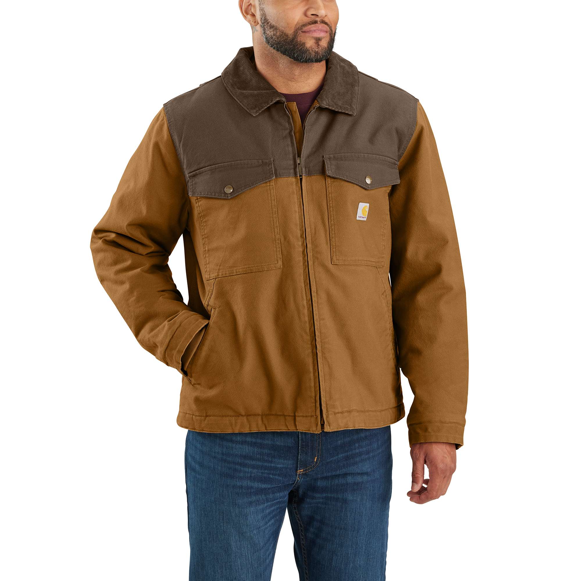 Montana Rugged Flex&#174; Relaxed Fit Duck Insulated Jacket &#45; 2 Warmer Rating-Carhartt