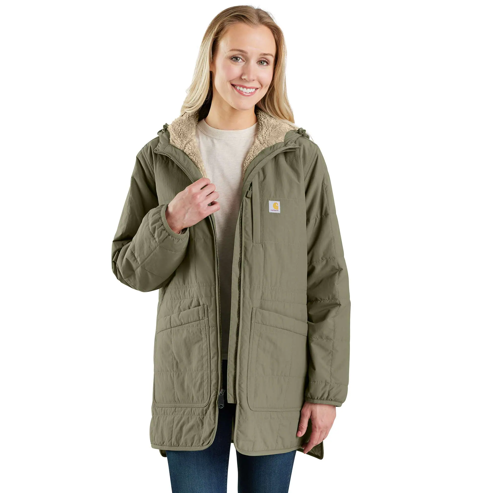 Women&#8216;s Rockford Loose Fit Lightweight Insulated Hooded Coat - 4 Extreme Warmth Rating-Carhartt