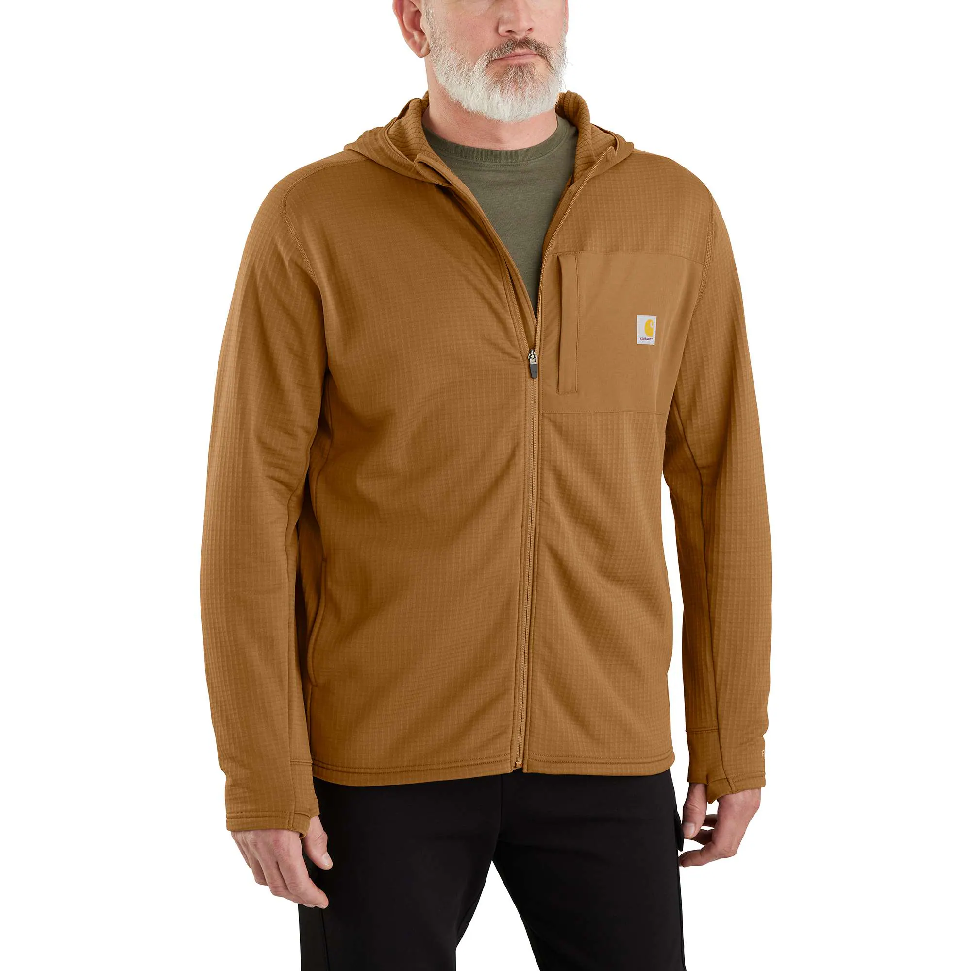Carhartt Force® Relaxed Fit Full-Zip Long-Sleeve Hooded Fleece-Lined Shirt-Carhartt