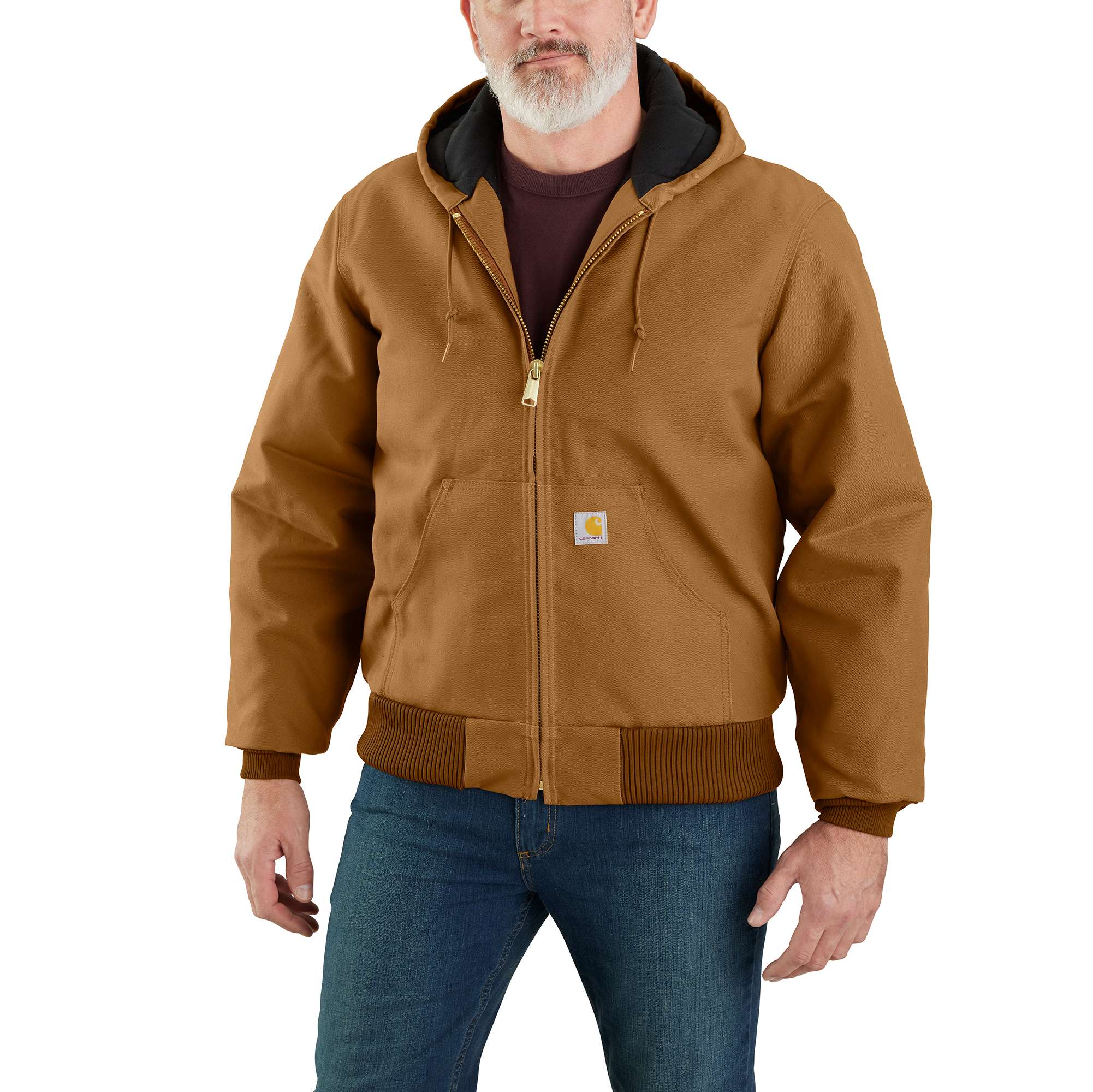 Flannel-Lined Active Jac J140 - Loose Fit - Firm Duck - 3 Warmest Rating-Carhartt