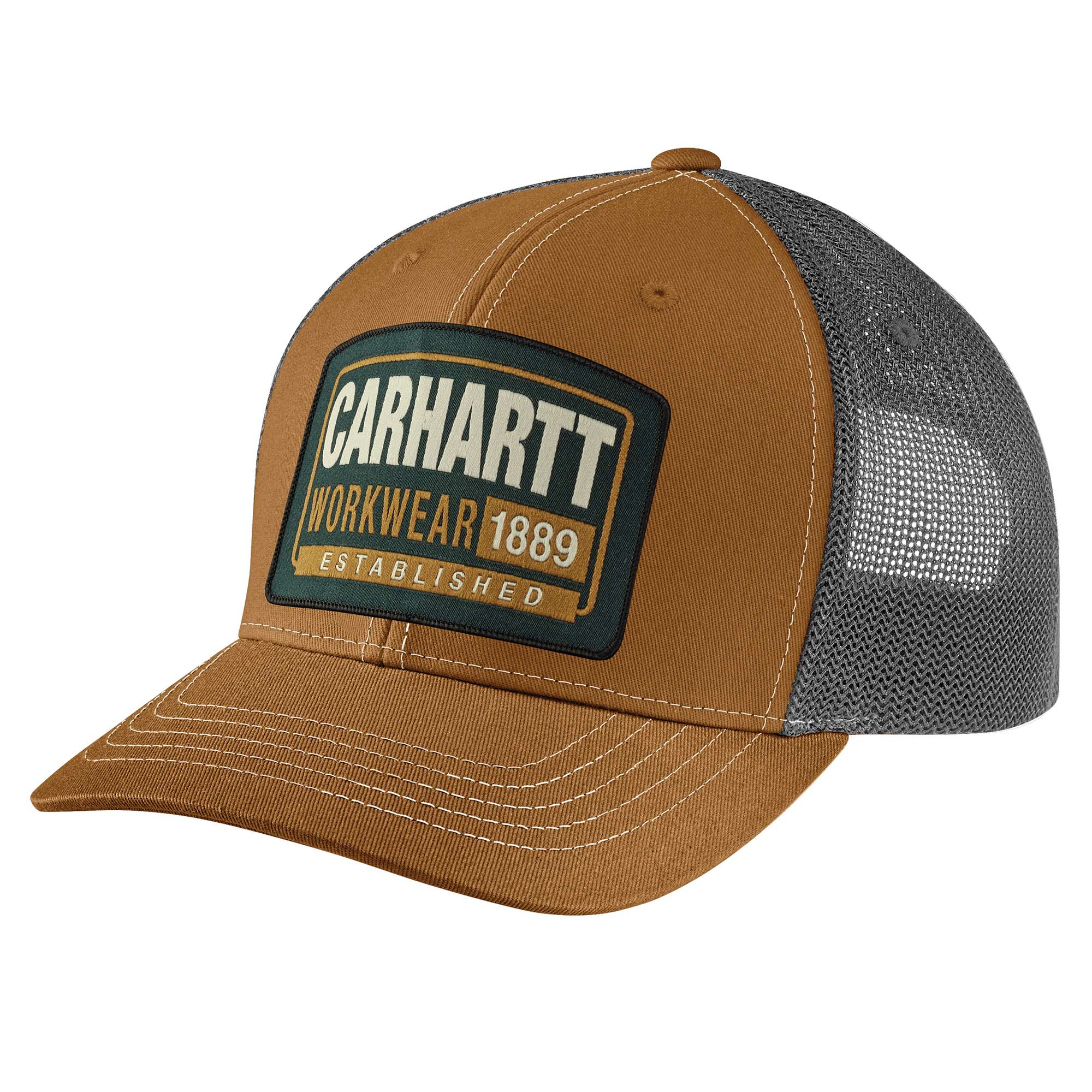 Canvas Mesh&#45;Back Workwear Patch Cap-Carhartt