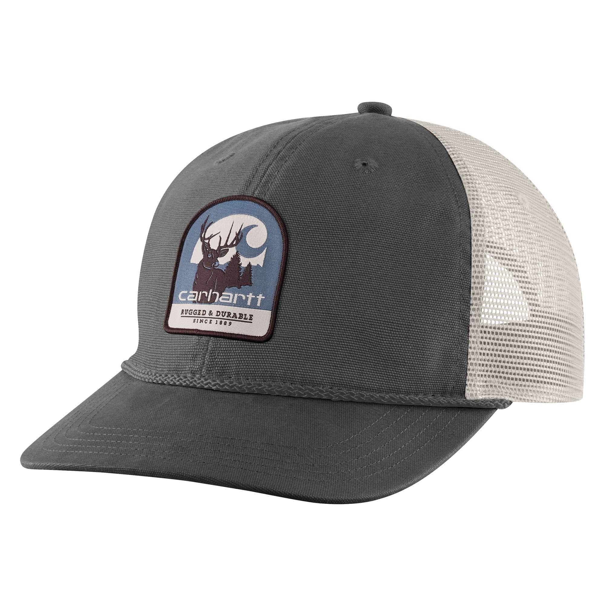 Canvas Mesh-Back Deer Patch Cap-Carhartt
