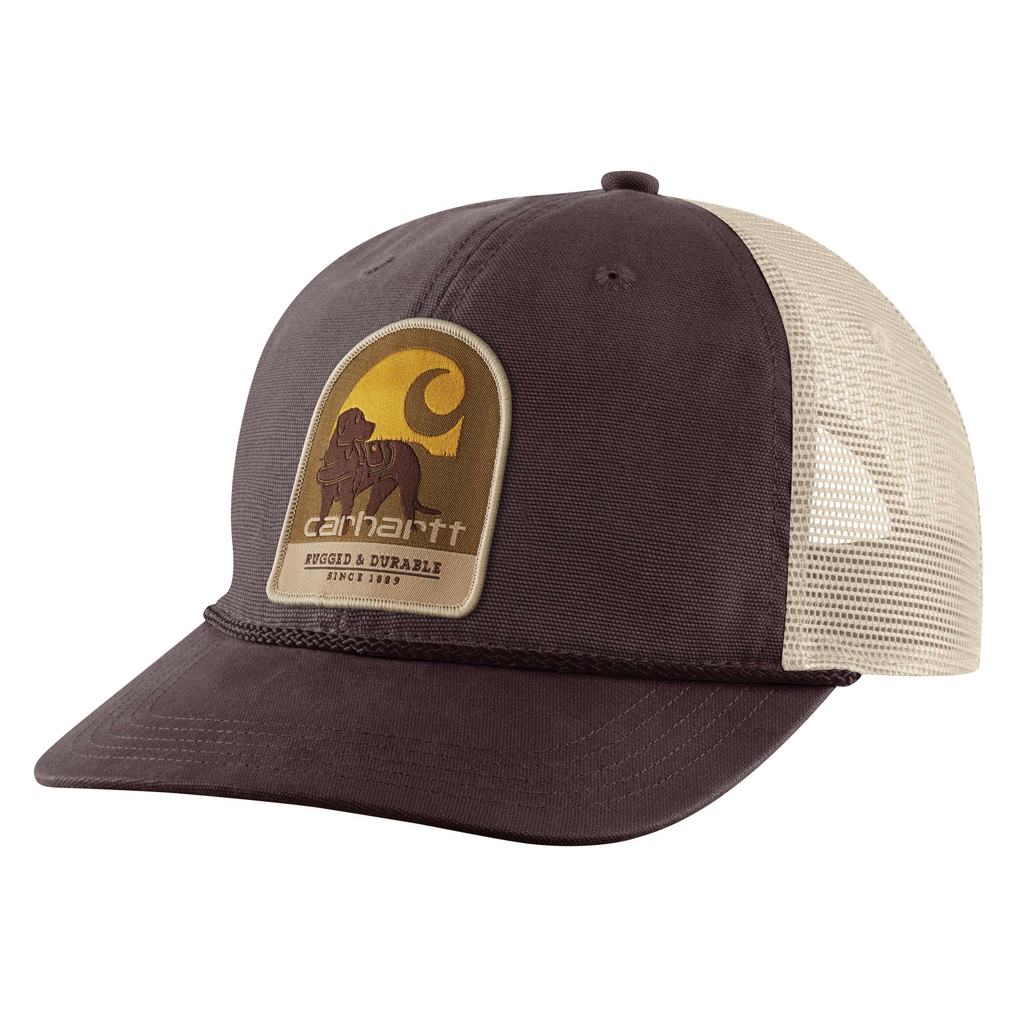 Canvas Mesh-Back Dog Patch Cap-Carhartt