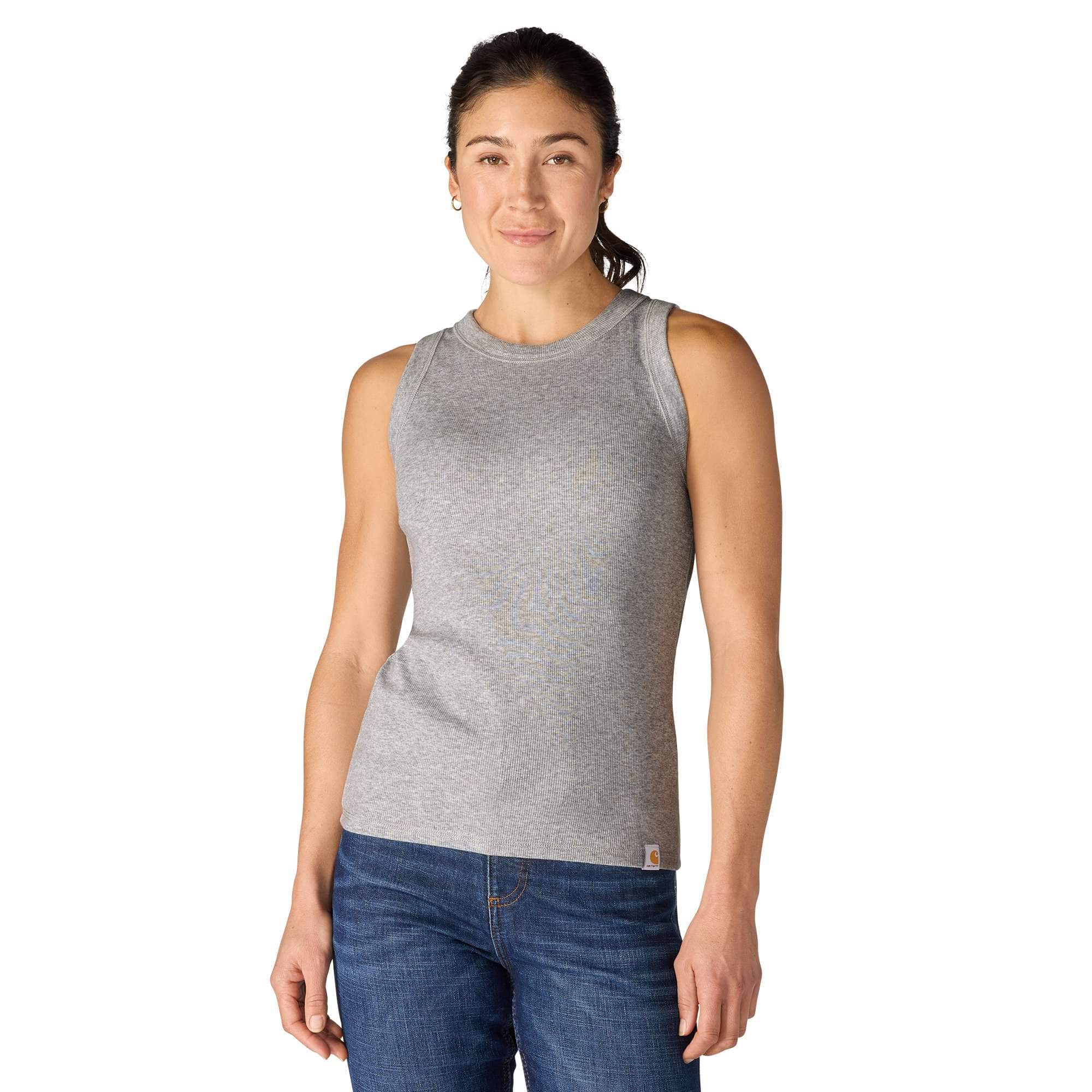 W Tncl Srs Fttd Rbbd Tnk-Carhartt