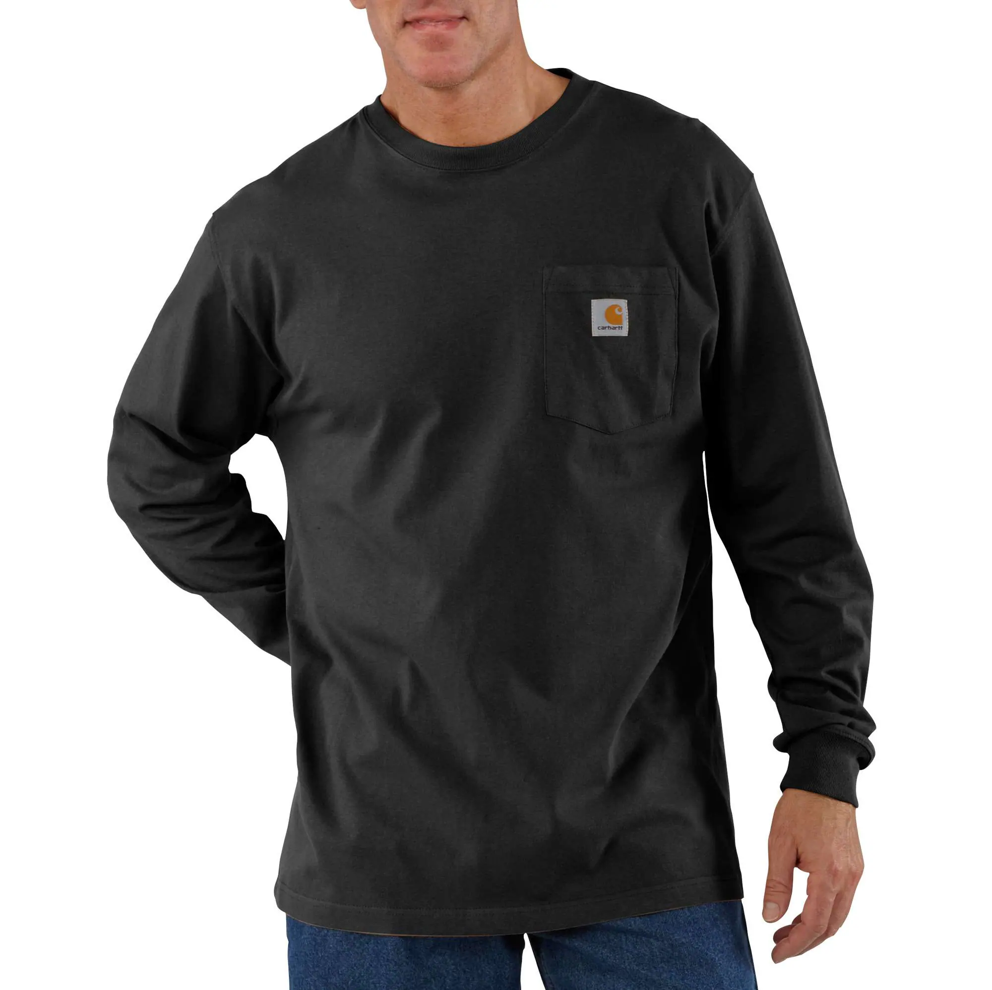 Loose Fit Heavyweight Long&#45;Sleeve Pocket T&#45;Shirt-Carhartt