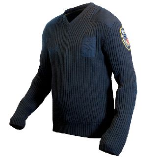 205xcr Lined V-Neck Sweater-Blauer