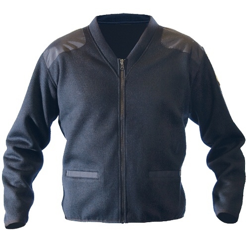 Fleece-Lined Zip Front Sweater-Blauer