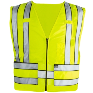 343 Zip-Front Breakaway Safety Vest-Blauer