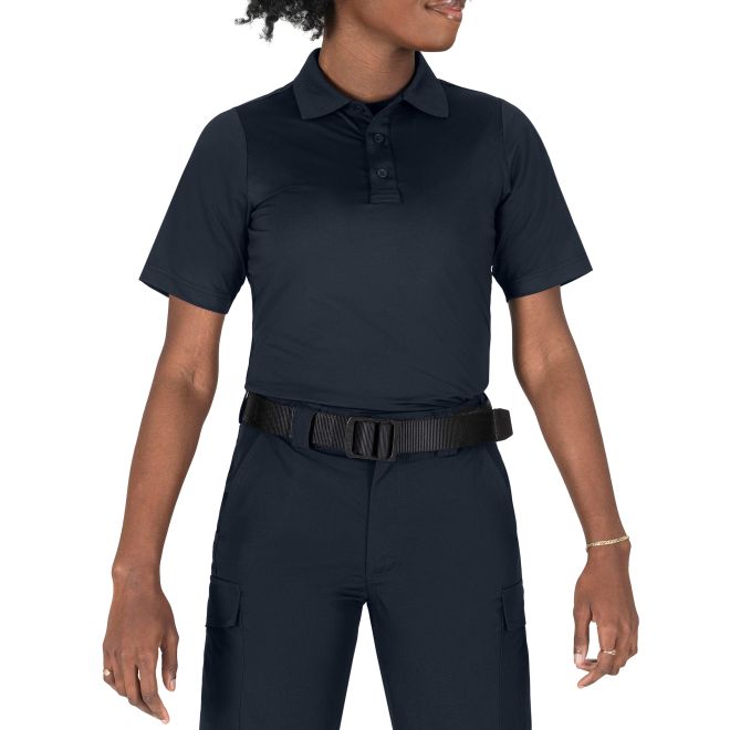 Performance Polo Ss Shirt Wms-Blauer