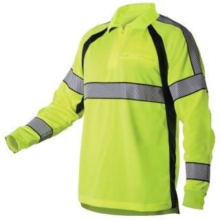 Ls Hi-vis Polo Shirt-Blauer