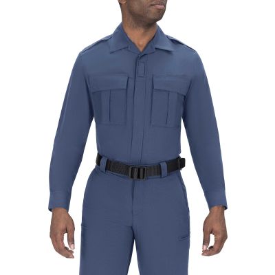 Nj Ls Flexrs Shirt-Blauer