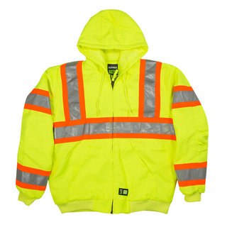 Hi-Vis Class 3 Hooded Active Jacket-Berne Apparel