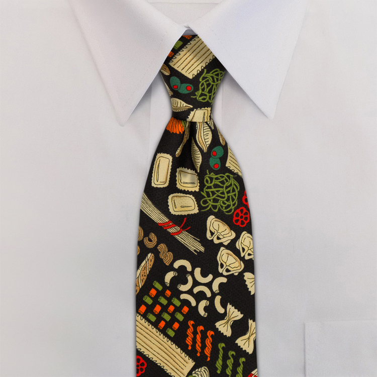 Pasta DA1 Black/Red/GreenFour-In-Hand Necktie-SB