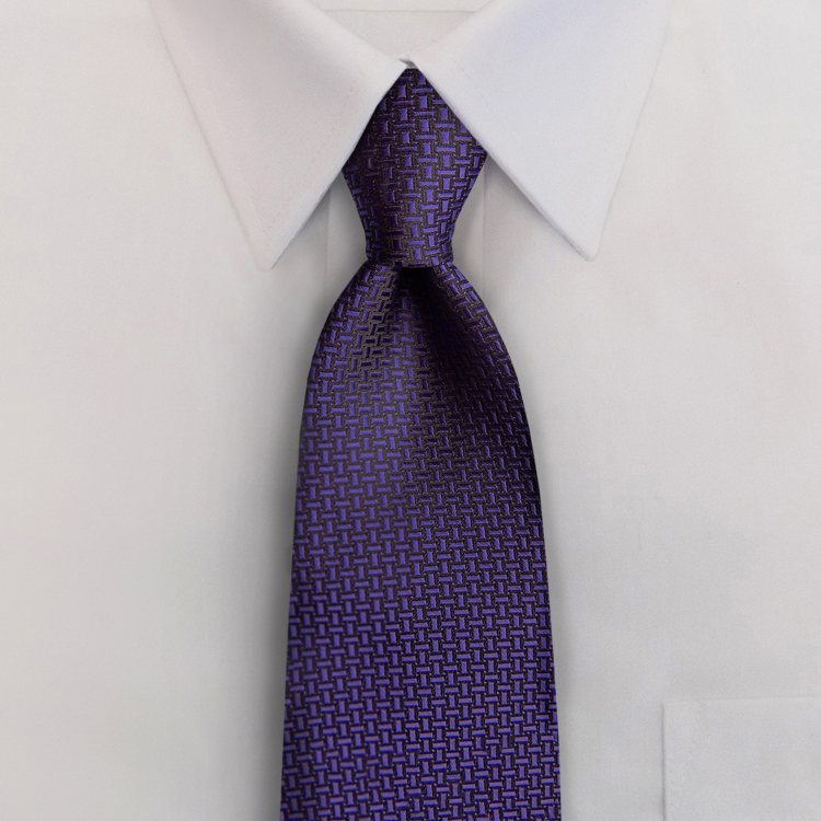 Gem Tones HA8 Purple Amethyst Four-In-Hand Necktie-SB