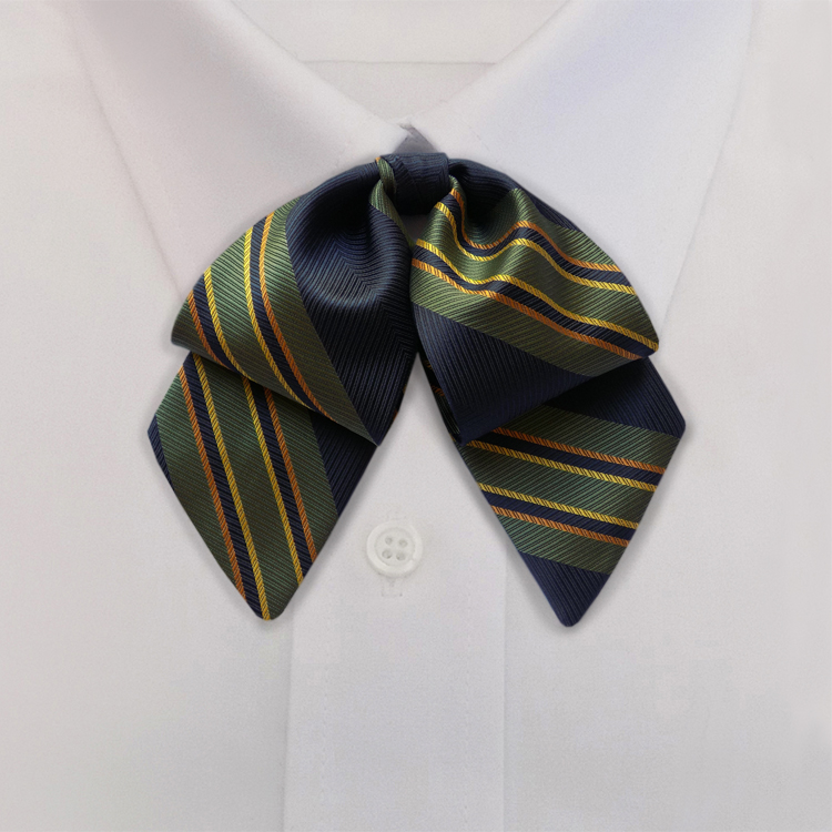 Billings Stripe #WA1 Navy/Olive/GoldShowbow on Adjustable Band-Samuel Broome