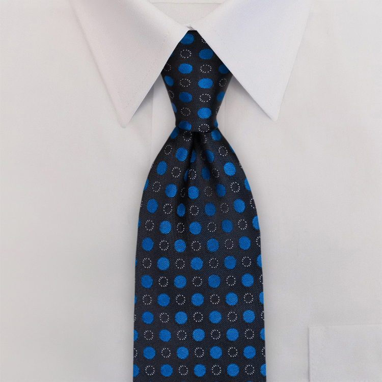 Bubbles UB2 BlueberryFour-In-Hand Necktie-SB