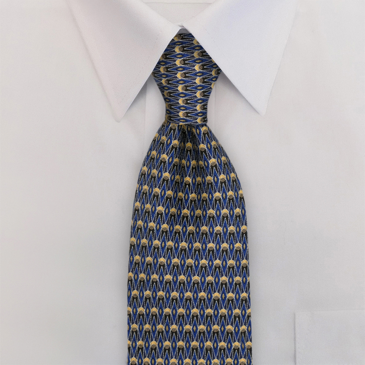Arabesque DC1 Blue/SilverFour-In-Hand Necktie-SB