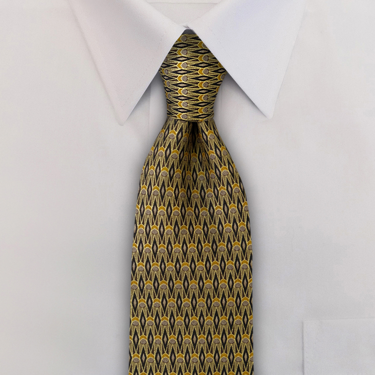 Arabesque DC3 Black/GoldFour-In-Hand Necktie-SB