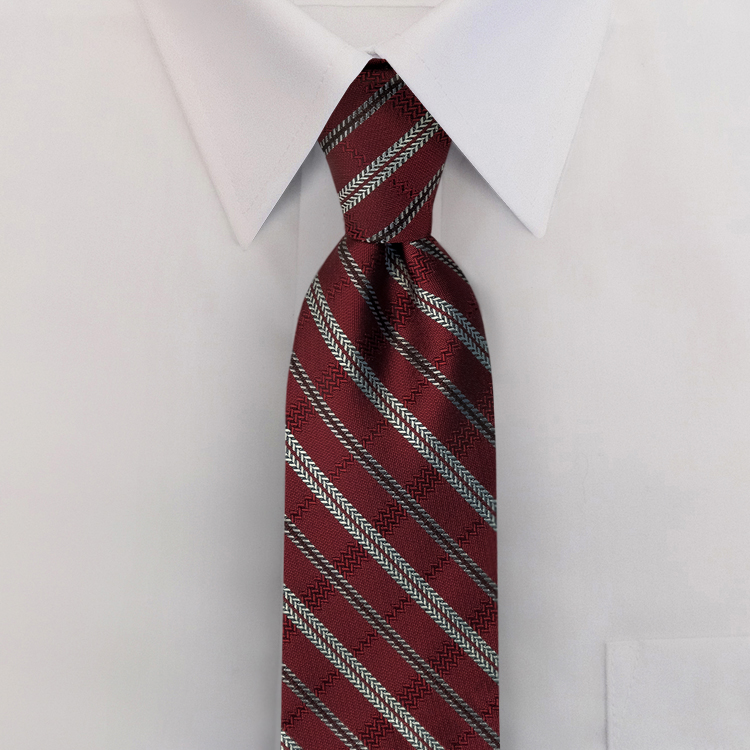 Tracks FC2 BurgundyFour-In-Hand Necktie-SB