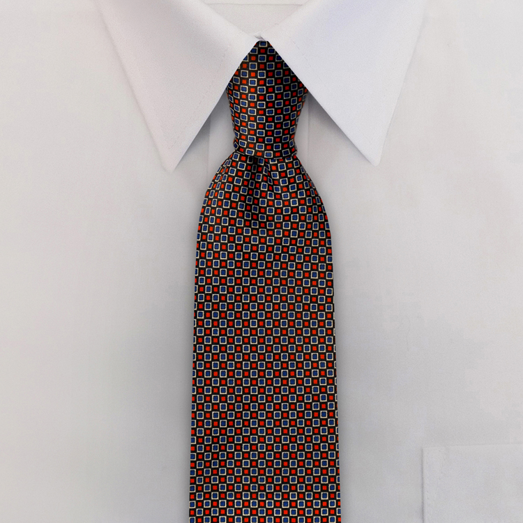 Checkerboard JC2 RedFour-In-Hand Necktie-SB