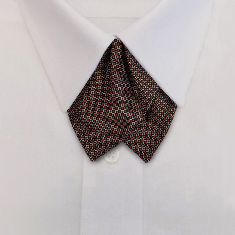 Checkerboard JC4 Black/RedTulip Bow on Adjustable Band-SB