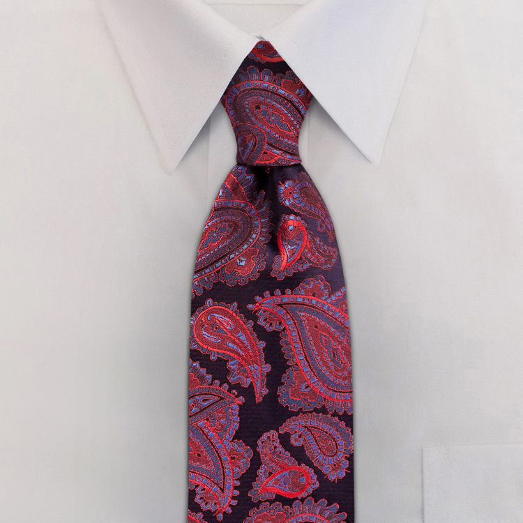 Haight Paisley #RC2 Crimson Blue